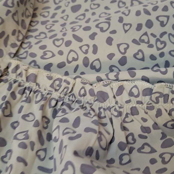 CES FEMME Anthropologie Heart Cheetah Print Babydoll High-Low Button Down Shirt - Picture 8 of 12